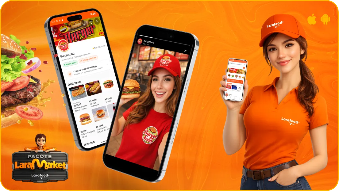 Larafood - Sistema Marketplace Delivery Whitelabel