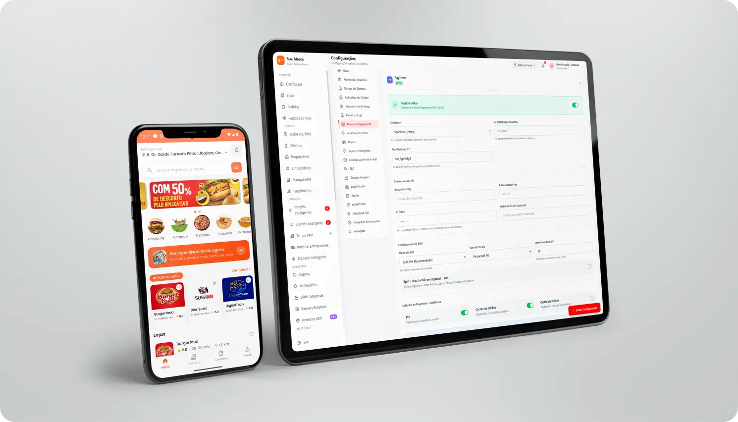 Split automático com Paytime